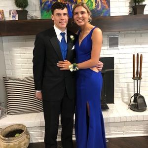 Cobalt blue Long Prom dress